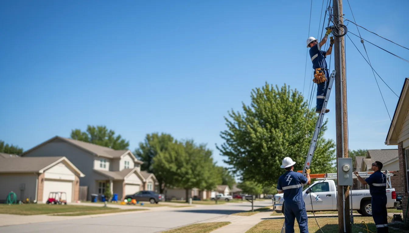 Residential electrician providing installation services in Noel, MO